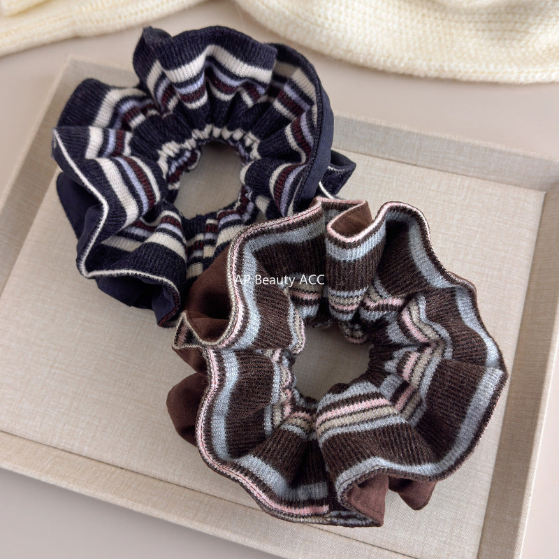 E관 - 양면 니트 패브릭 곱창 헤어밴드 [27658] 25.11-2