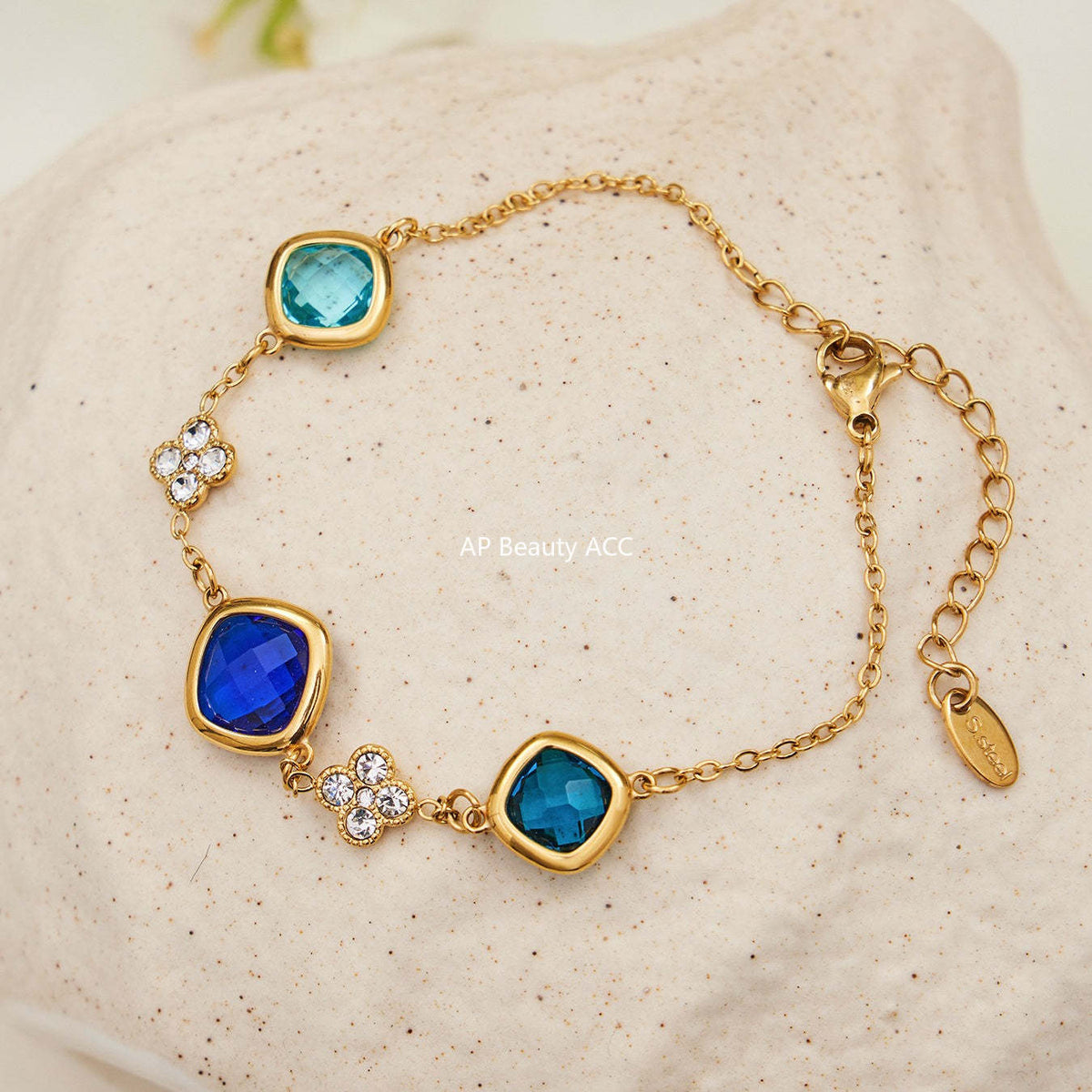 D관 - 스테인리스 스틸 둥근 사각 컷팅 큐빅 목걸이 귀걸이 팔찌 [TXP509] 25.12-1