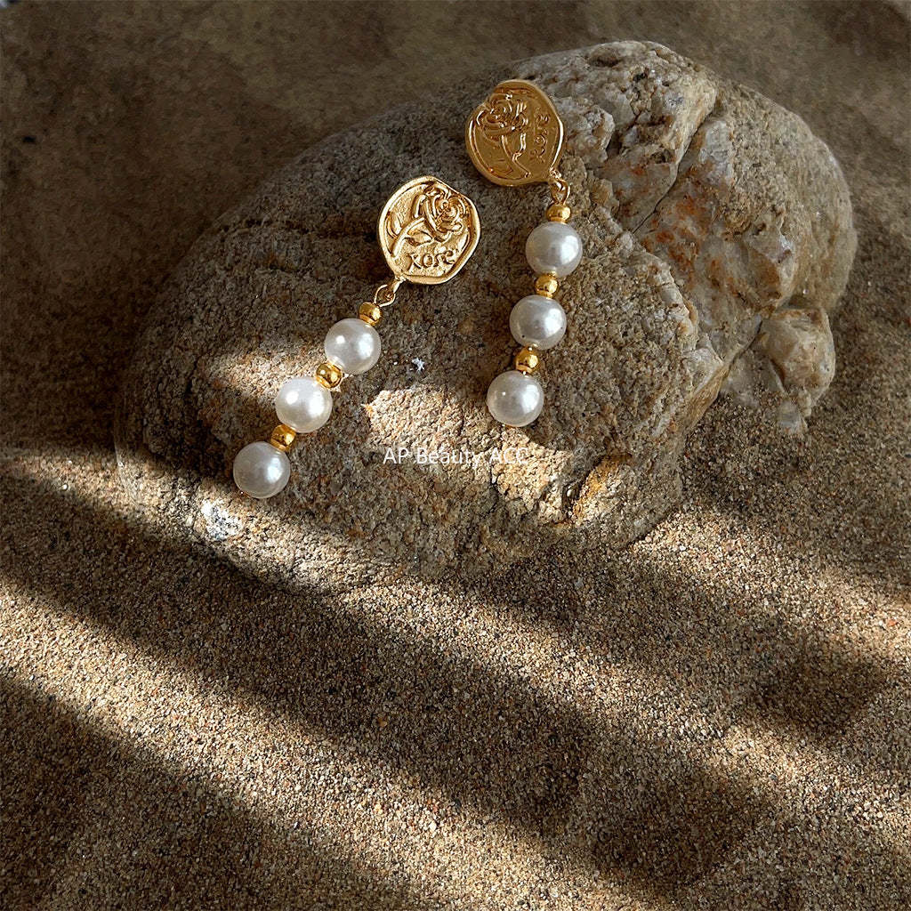 C관 - 가느다란 체인 14K 도금 감각적 귀걸이 [4134] 24.06-1