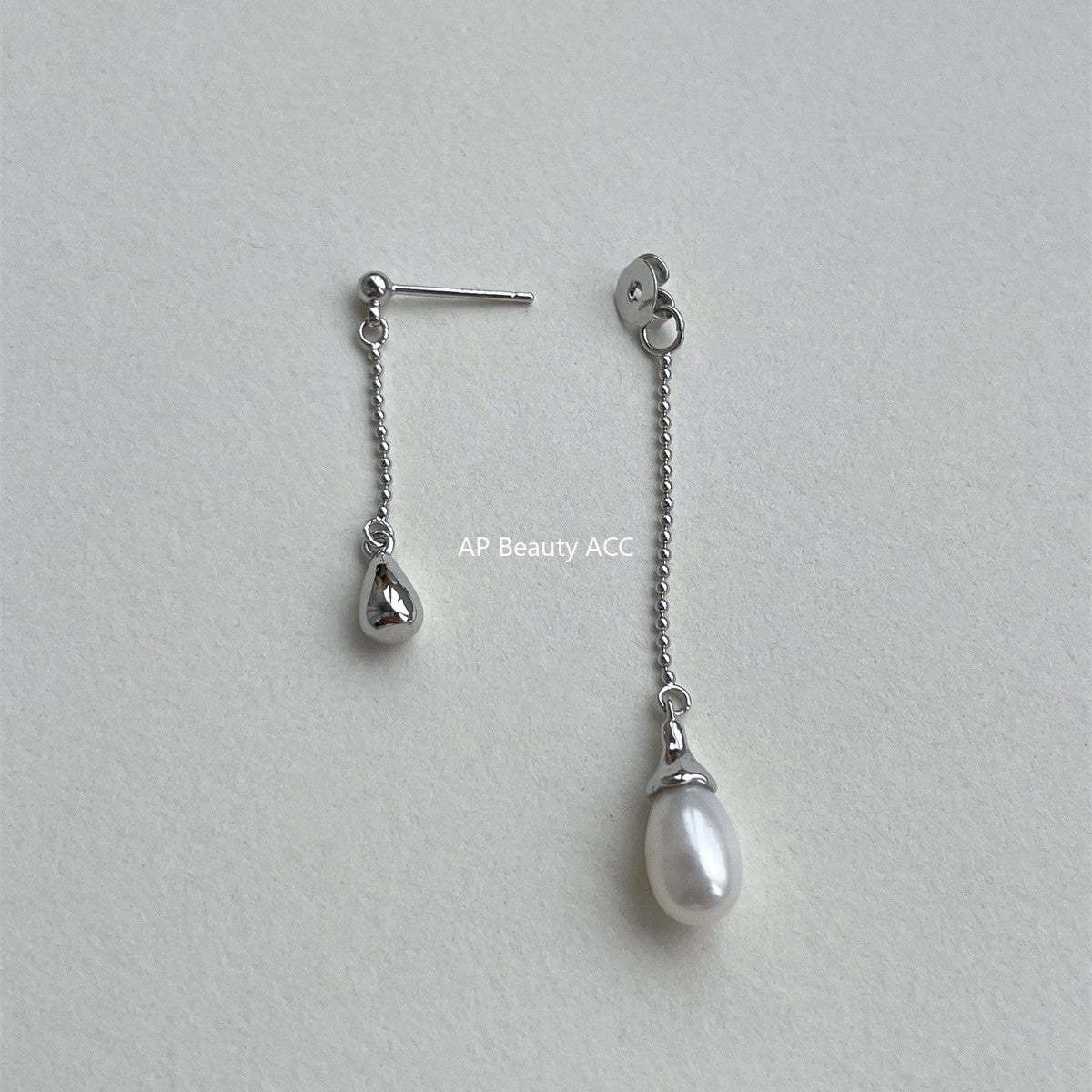A관 - 925 은침 물방울 진주 드롭 귀걸이 [EH-4006] 25.08-4