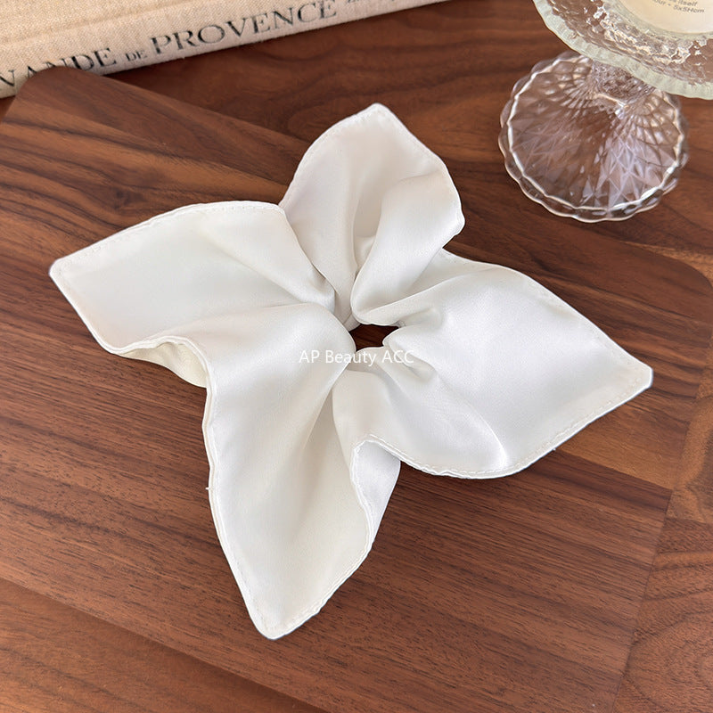 E관 - 새틴 스카프 포니테일 사각 곱창 헤어밴드 [27567] 25.10-3