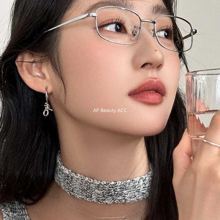 A관 - 링형 매듭 디자인 925 은침 귀걸이 [EH-4395] 25.12-2