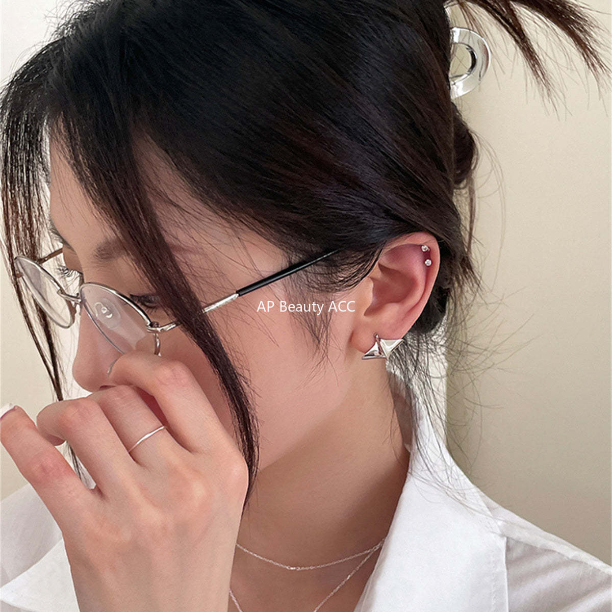 A관 - 조각배 디자인 925 은침 귀걸이 [EH-3791] 25.07-4