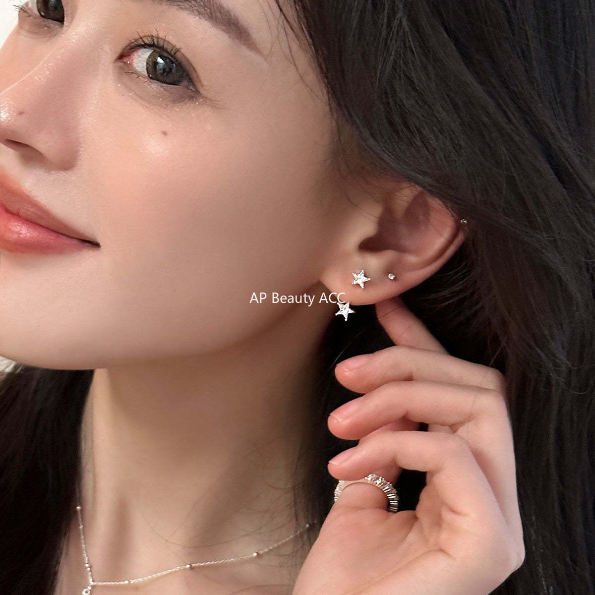 A관 - 925 은침 별 큐빅 귀걸이 [EH-3761] 25.08-4
