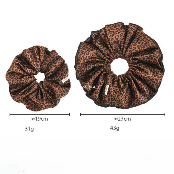 E관 - 벨벳 호피무늬 이중 곱창 헤어밴드 [27616] 25.10-5