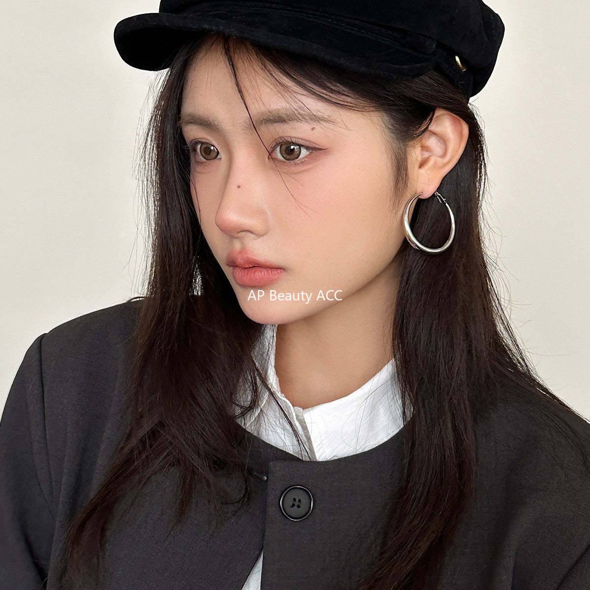 A관 - 빈티지 큰 링형 은침 귀걸이 [EH-3506] 25.05-3