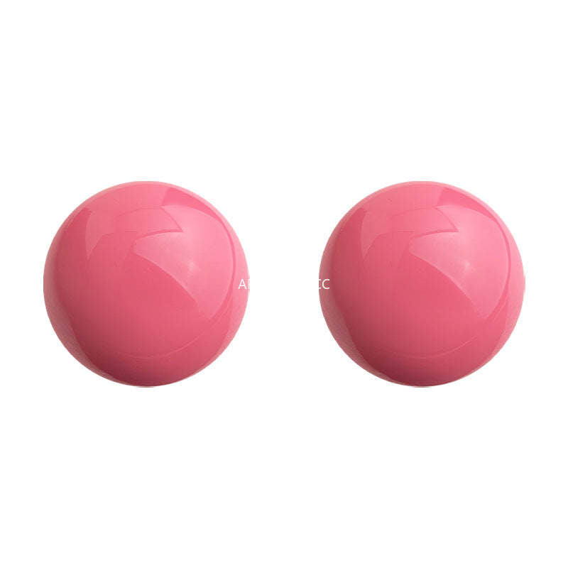 C관 - 로즈핑크 원형 레진 러블리 감성 디자인 귀걸이 [5674] 25.03-1