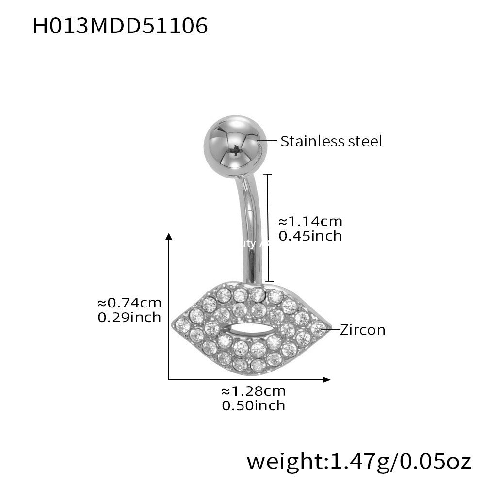 D관 - 스테인리스 스틸 풀 큐빅 18K 도금 피어싱 귀걸이 [H009] 25.11-2