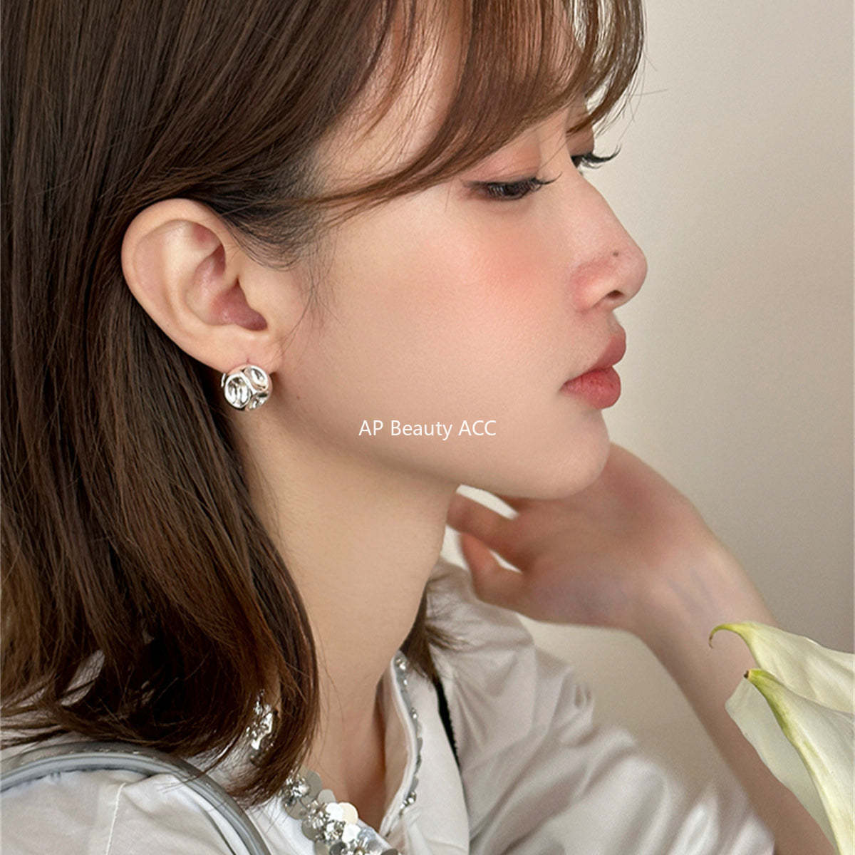 A관 - 925 은침 오목 디자인 귀걸이 [EH-3710] 25.08-4