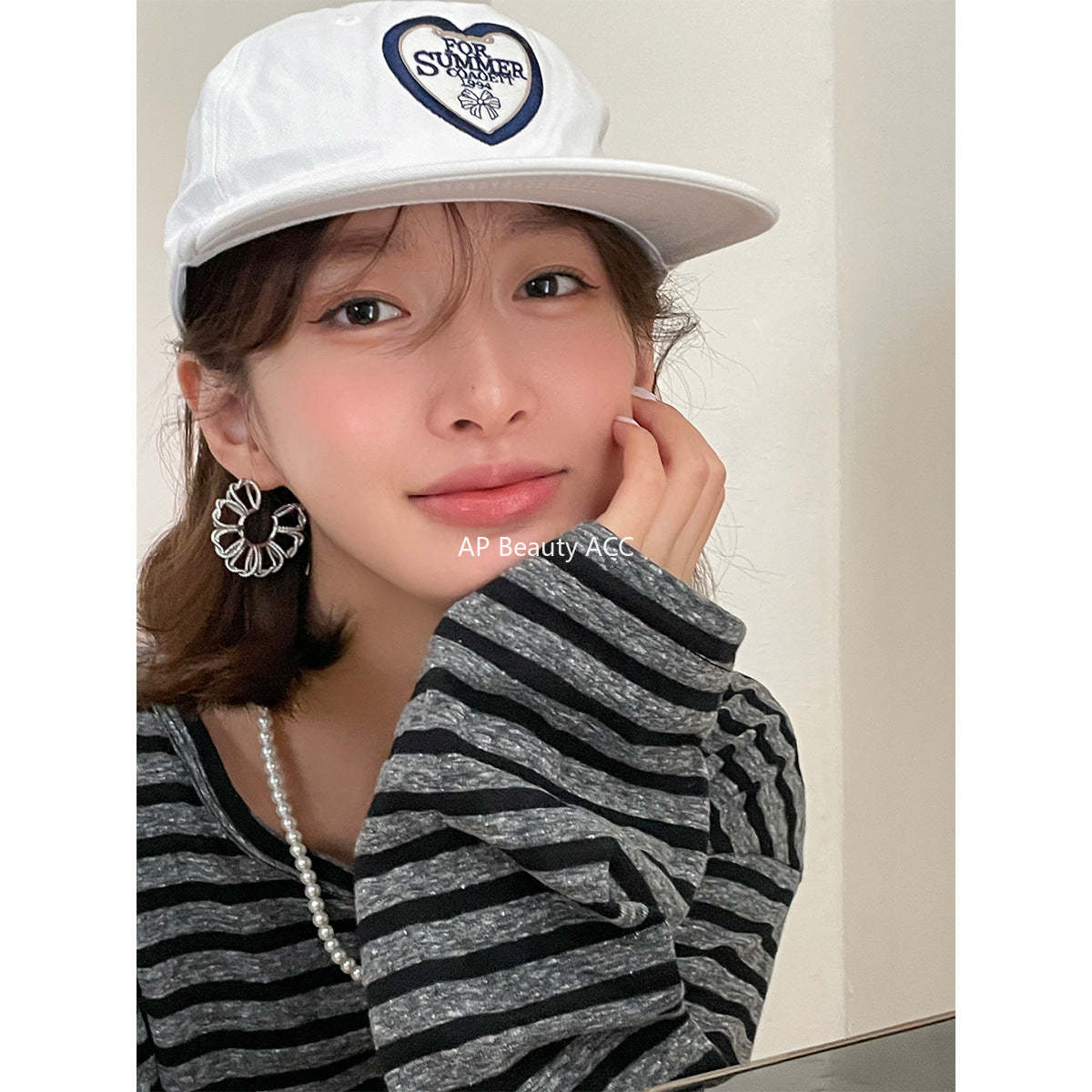 A관 - 925 은침 뚫린 플라워 모양 귀걸이 [EH-3145] 24.12-3