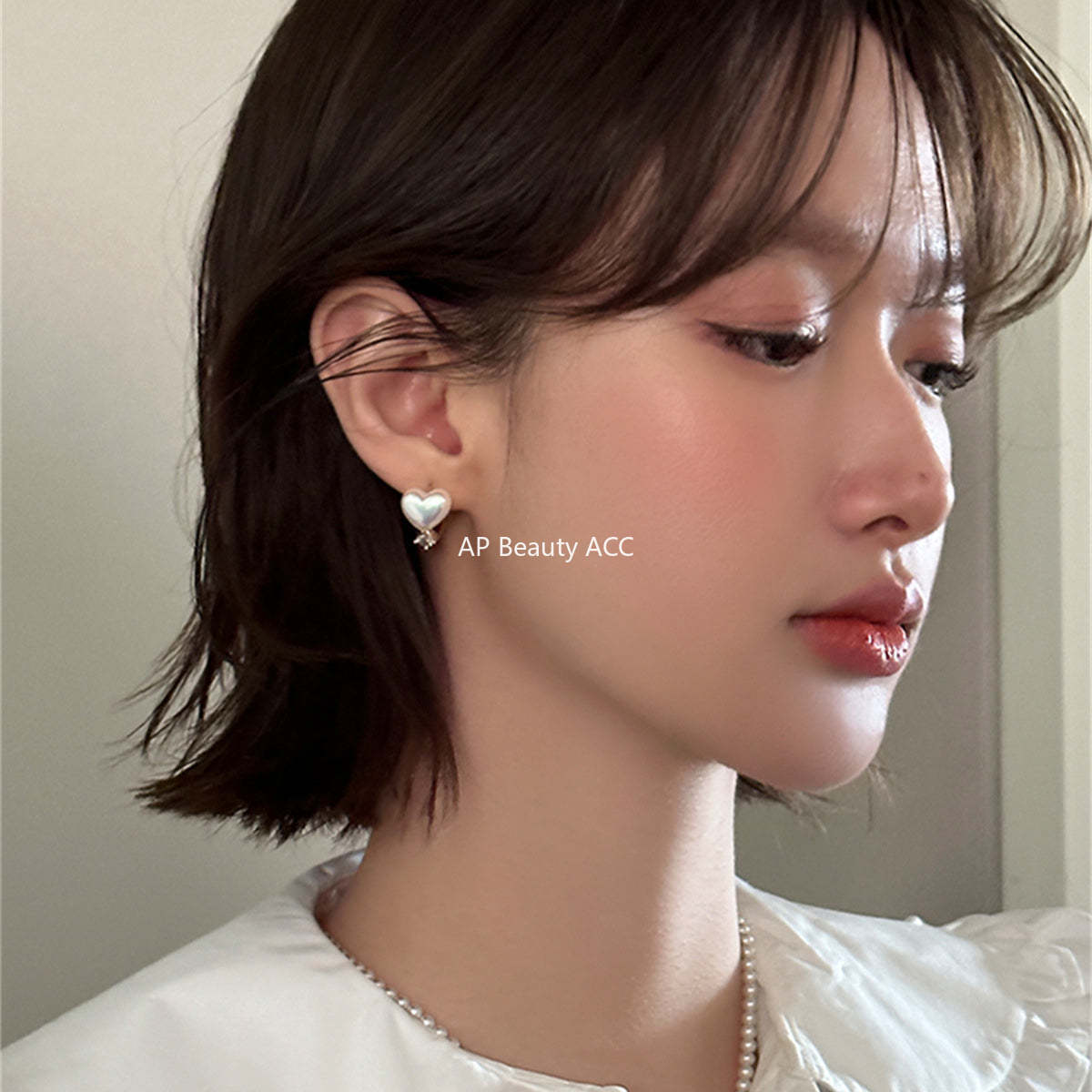 A관 - 925 은침 하트 진주 귀걸이 [EH-3866] 25.07-3