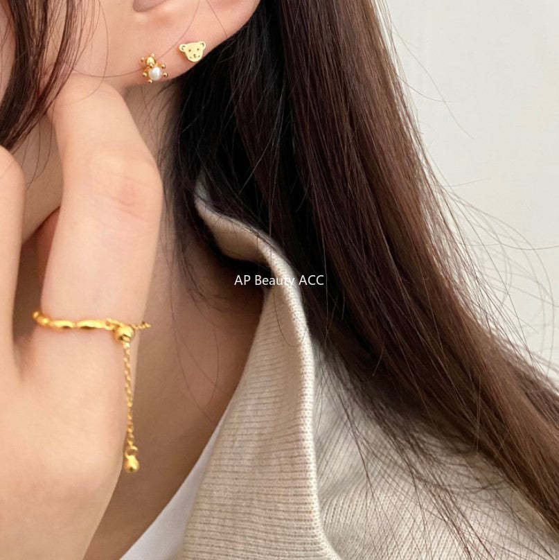 F관 - 925 실버 올리브 비즈 반지 [J1621] 25.12-1