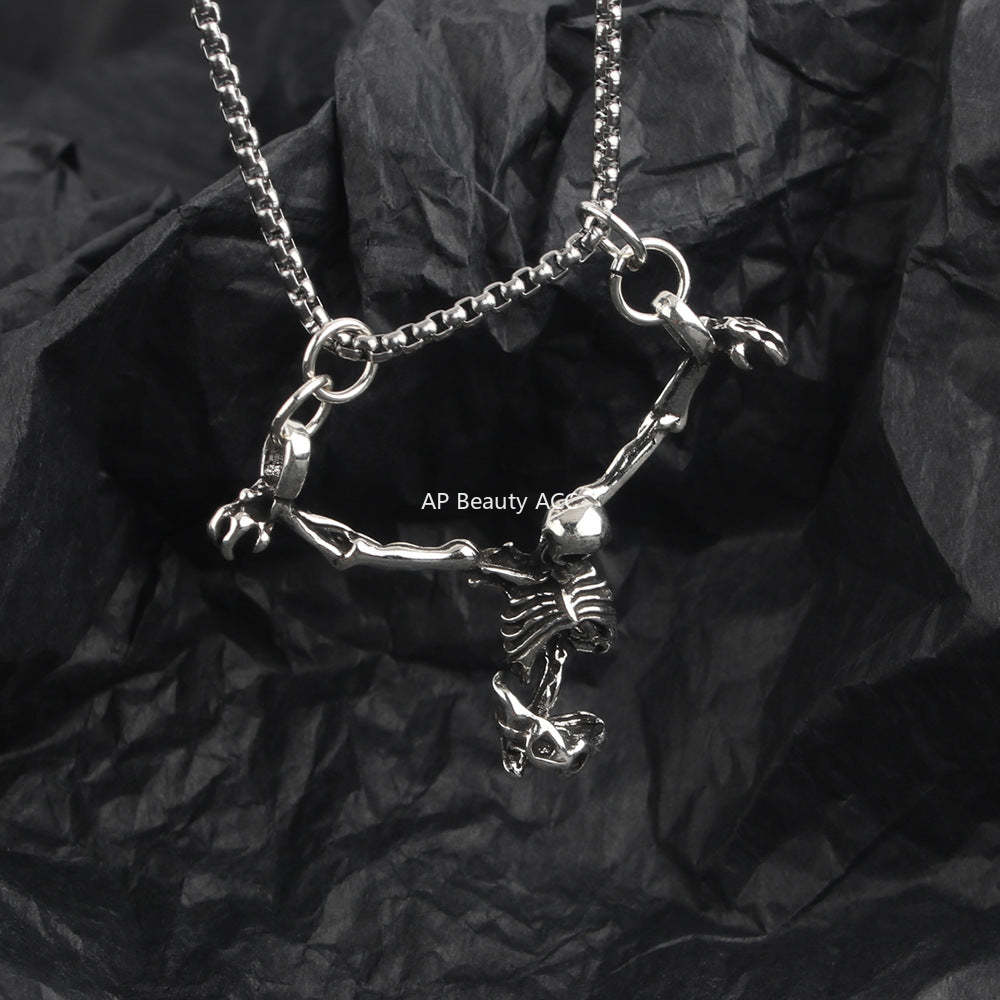 G관 - 할로윈 해골 모양 펜던트 목걸이 [X1162] 25.09-4