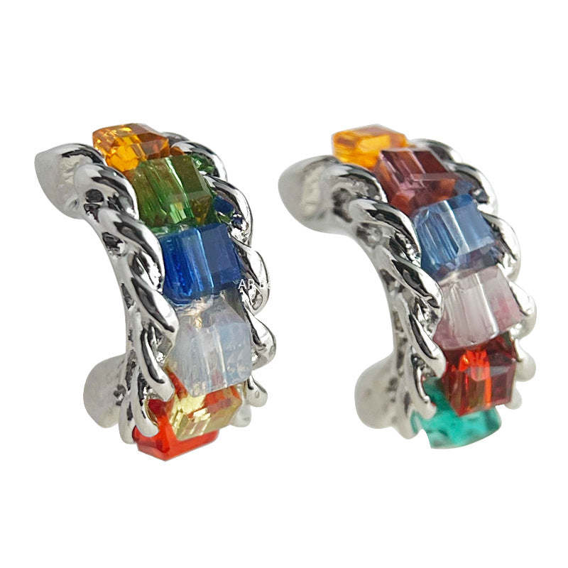 C관 - 인스타 감성 큐빅 디테일 감각적 귀걸이 [4221] 24.06-2