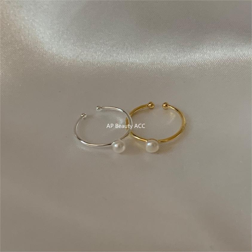 F관 - 925 실버 진주 디자인 오픈형 반지 [J2022] 24.06-2