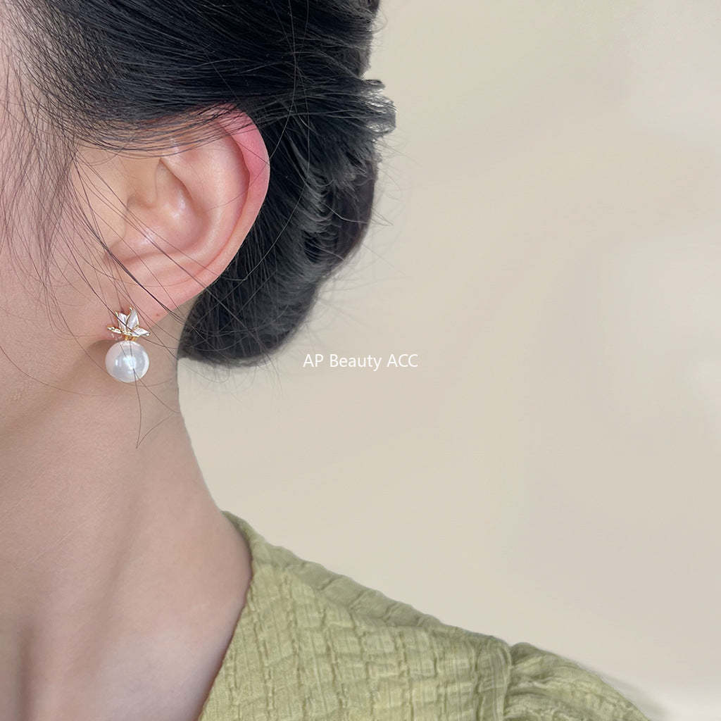 C관 - 14K 도금 글라스 진주 고급스러운 여름 귀걸이 [4294] 24.06-2