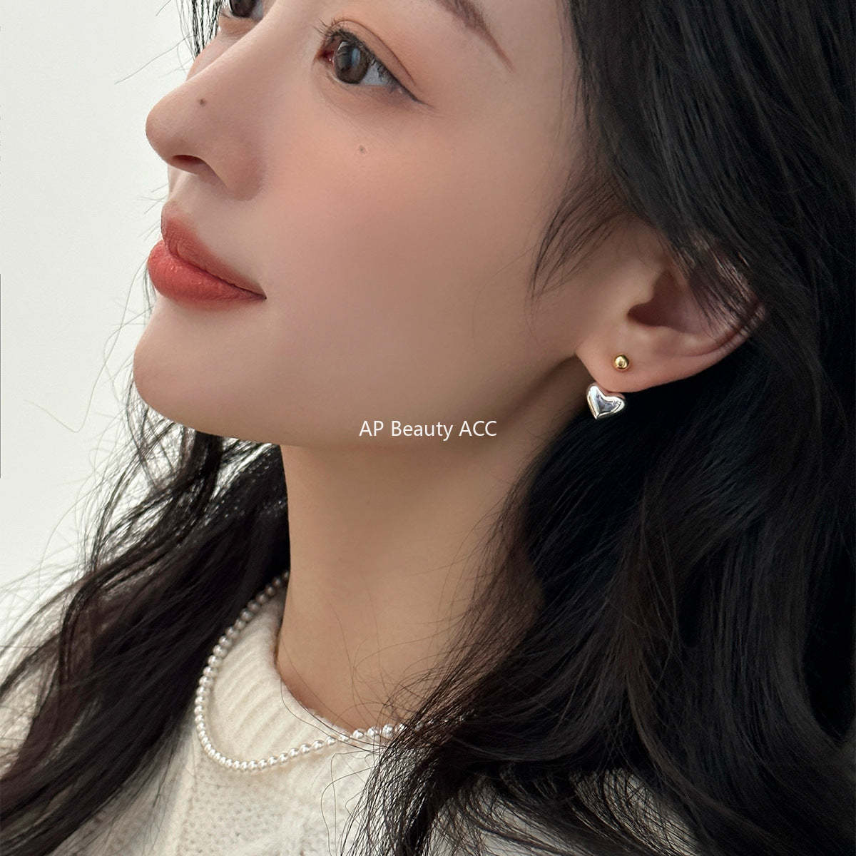 A관 - 925 은침 하트 볼 후크 귀걸이 [EH-3617] 25.06-3