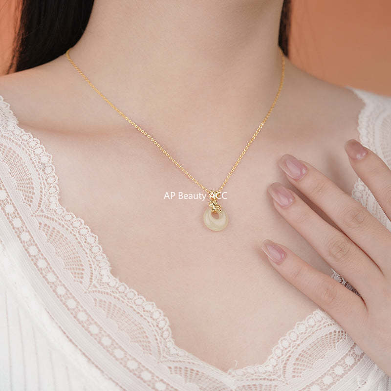 B관 - 999 실버 원형 말 펜던트 행운 목걸이 [YC3540N_1] 25.10-5