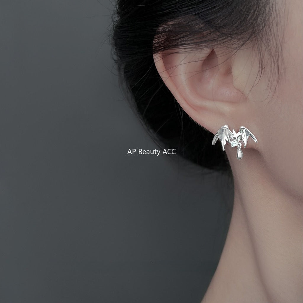 C관 - 925 은침 핸드메이드 천사 날개 별 디자인 귀걸이 [6902] 25.10-2