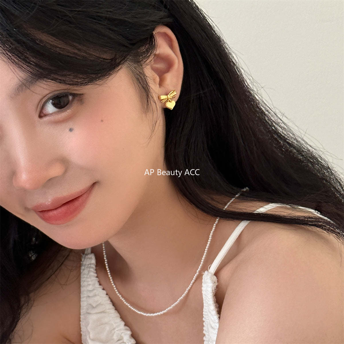 A관 - 925 은침 리본 하트 귀걸이 [EH-3111] 24.08-5