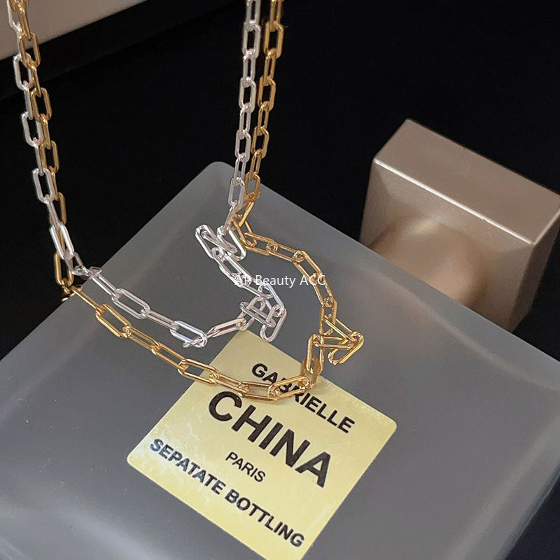 F관 - 925 실버 하드 체인 목걸이 [B567] 25.10-1