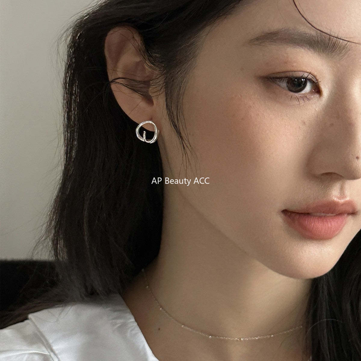 A관 - 기하학 크로스 라인 비정형 귀걸이 [EH-4410] 25.12-1