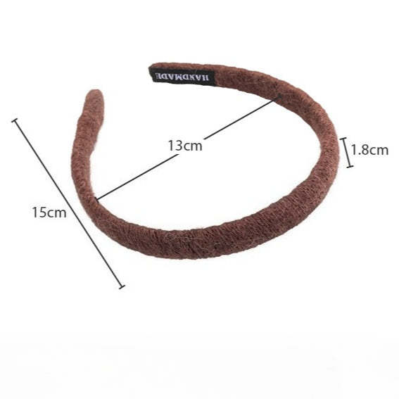 E관 - 털실 소재 볼륨 얇은 머리띠 [27651] 25.11-3