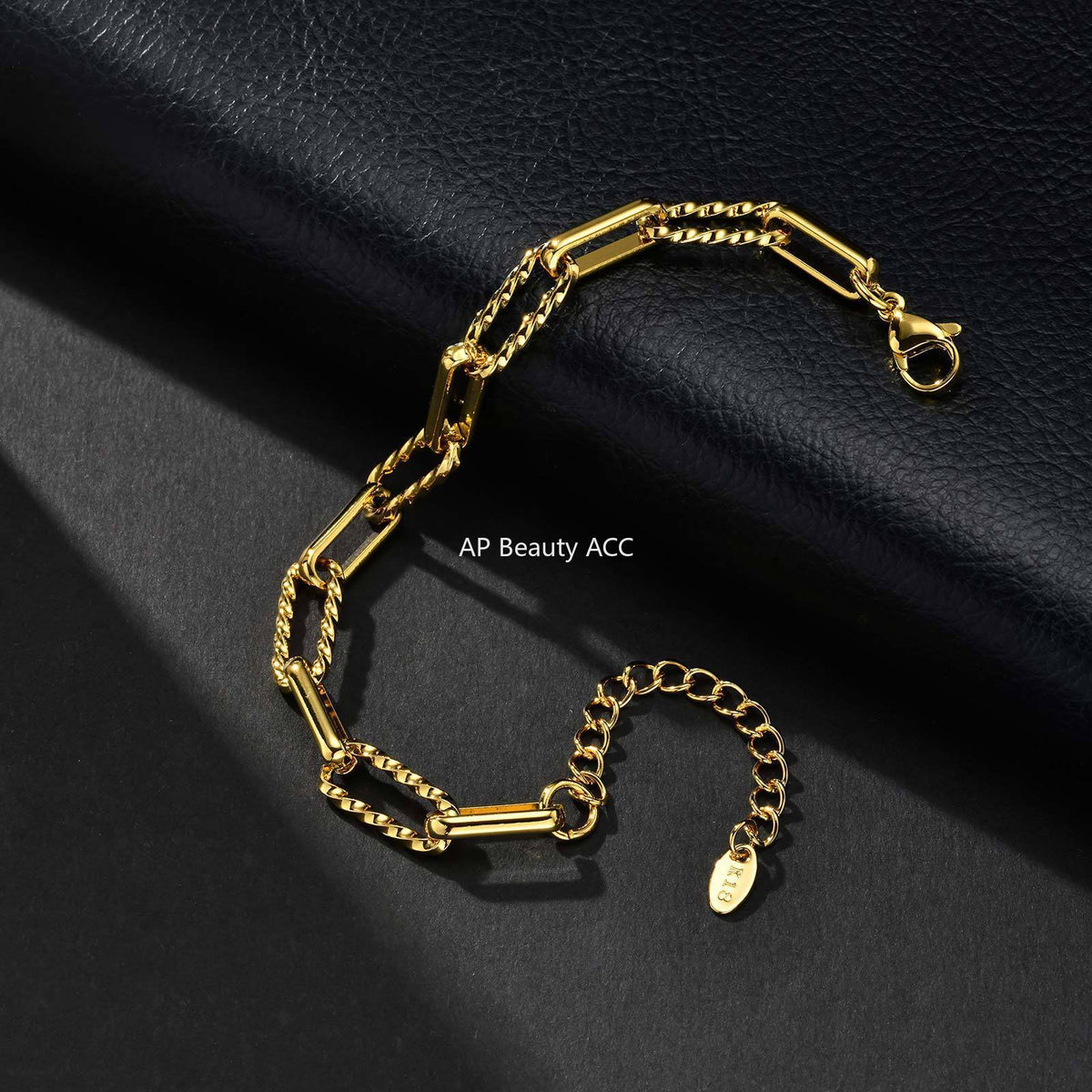 G관 - 스테인리스 스틸 핸드메이드 체인 팔찌 [BR-1705] 25.10-5