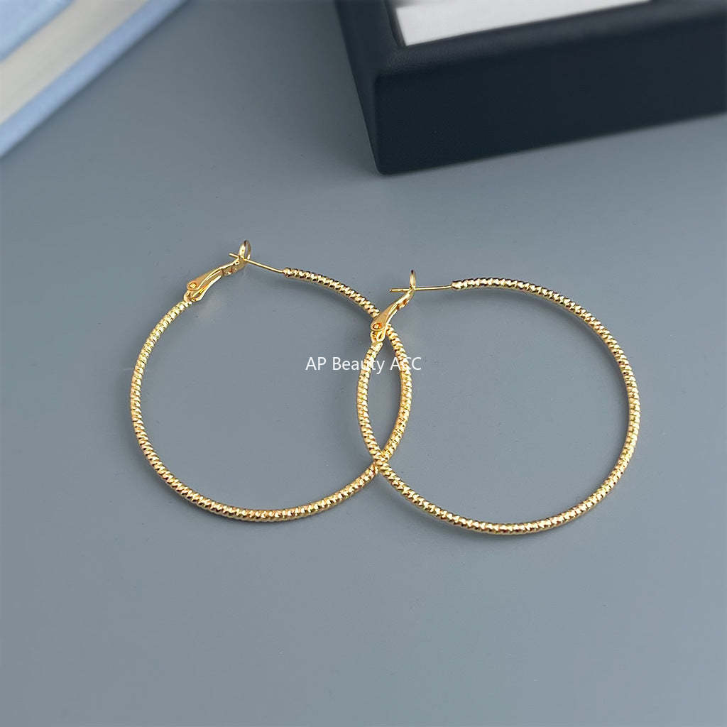 C관 - 대형 후프 링 925 은침 귀걸이 [7165-7172] 25.11-4