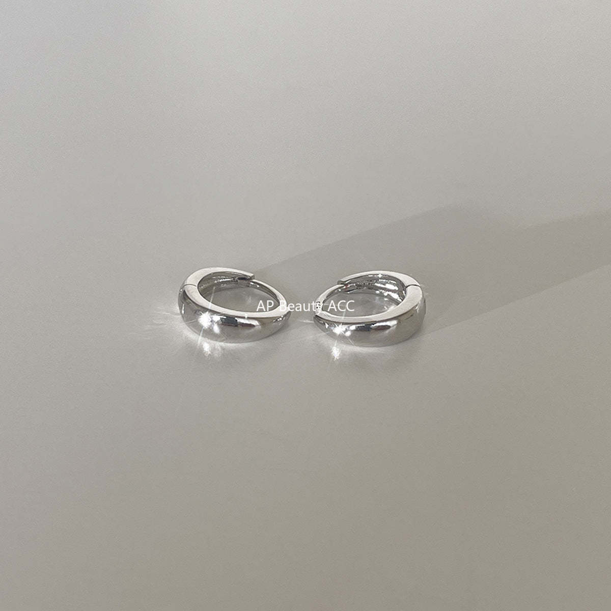 A관 - 큐빅 925 은침 링 후프 귀걸이 [EH-4324] 25.12-2
