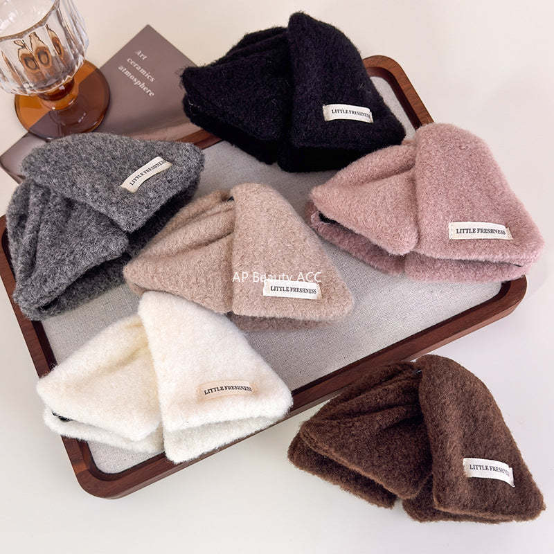 E관 - 모직 컬러 삼각형 대형 집게핀 [27721] 25.11-4