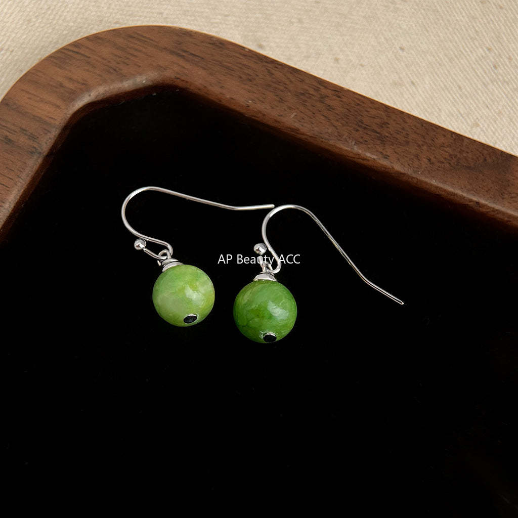 C관 - 천연석 자수정 심플 귀걸이 [5557-5564] 25.02-2