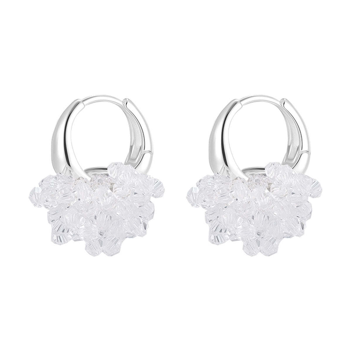 A관 - 큐빅 꽃다발 플라워 링 귀걸이 [EH-4170] 25.10-2