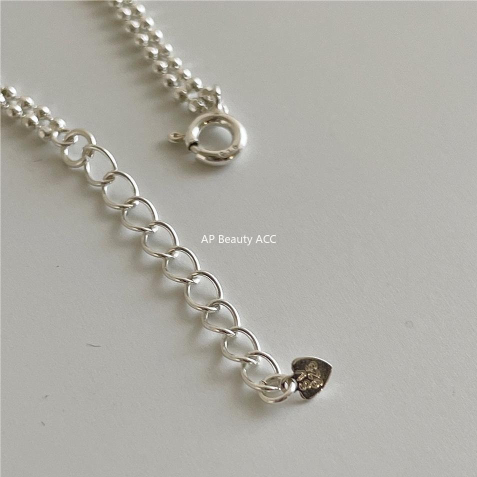 F관 - 925 실버 원형 비즈 디자인 팔찌 [A332] 25.09-4