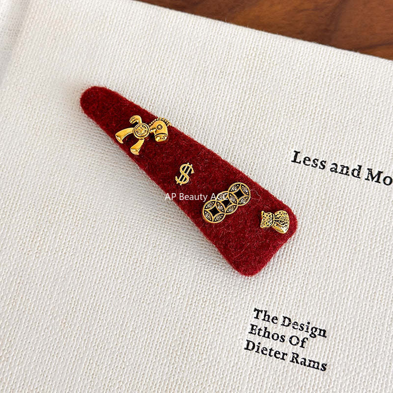 E관 - 레드 말 별 코인 삼각형 헤어핀 [27821] 25.12-3