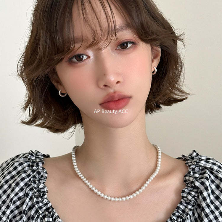 A관 - 샌딩 심플 링 925 은침 귀걸이 [EH-4318] 25.12-2