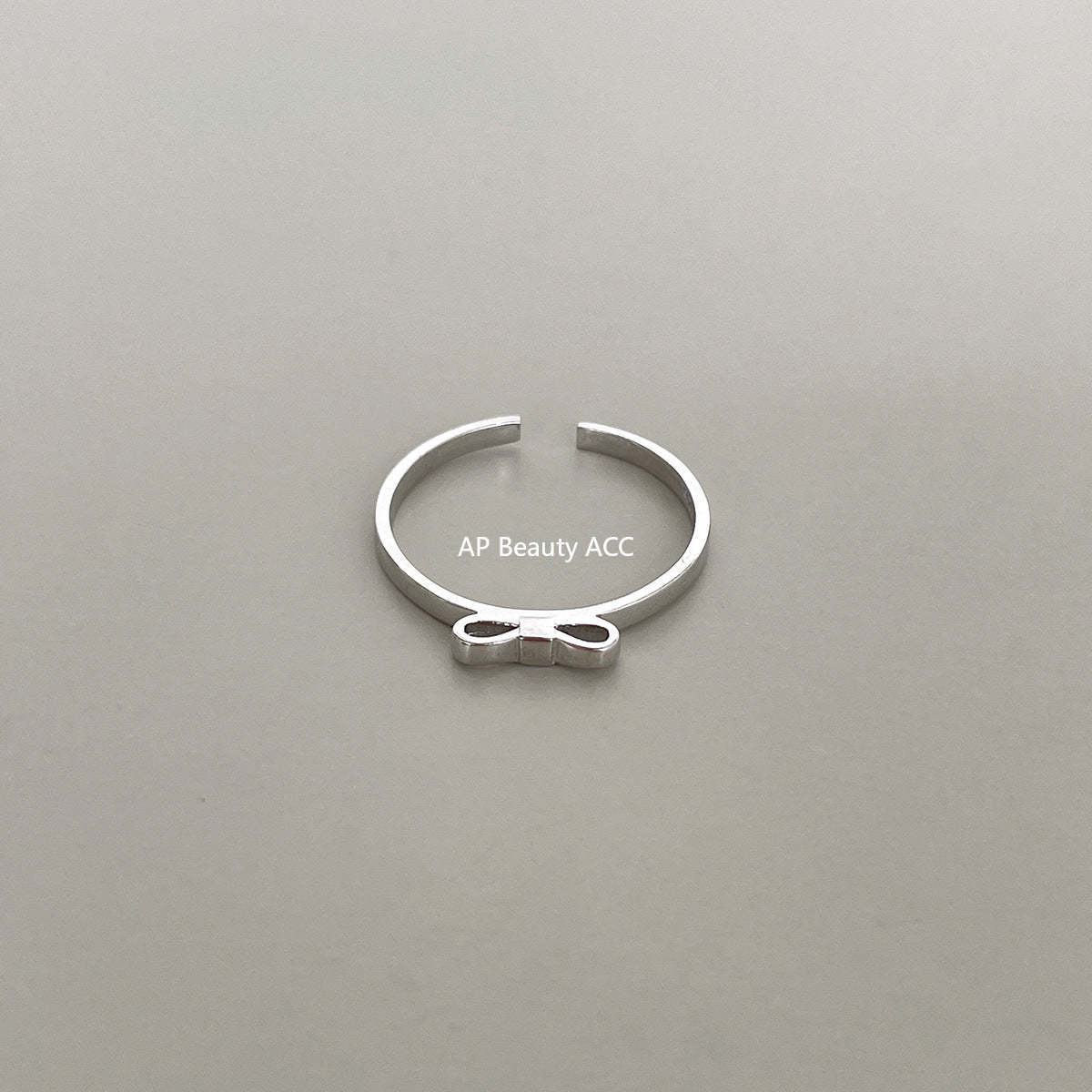 A관 - 925 실버 다이아 패턴 리본 장미 큐빅 반지 [JZ-0712] 25.10-5