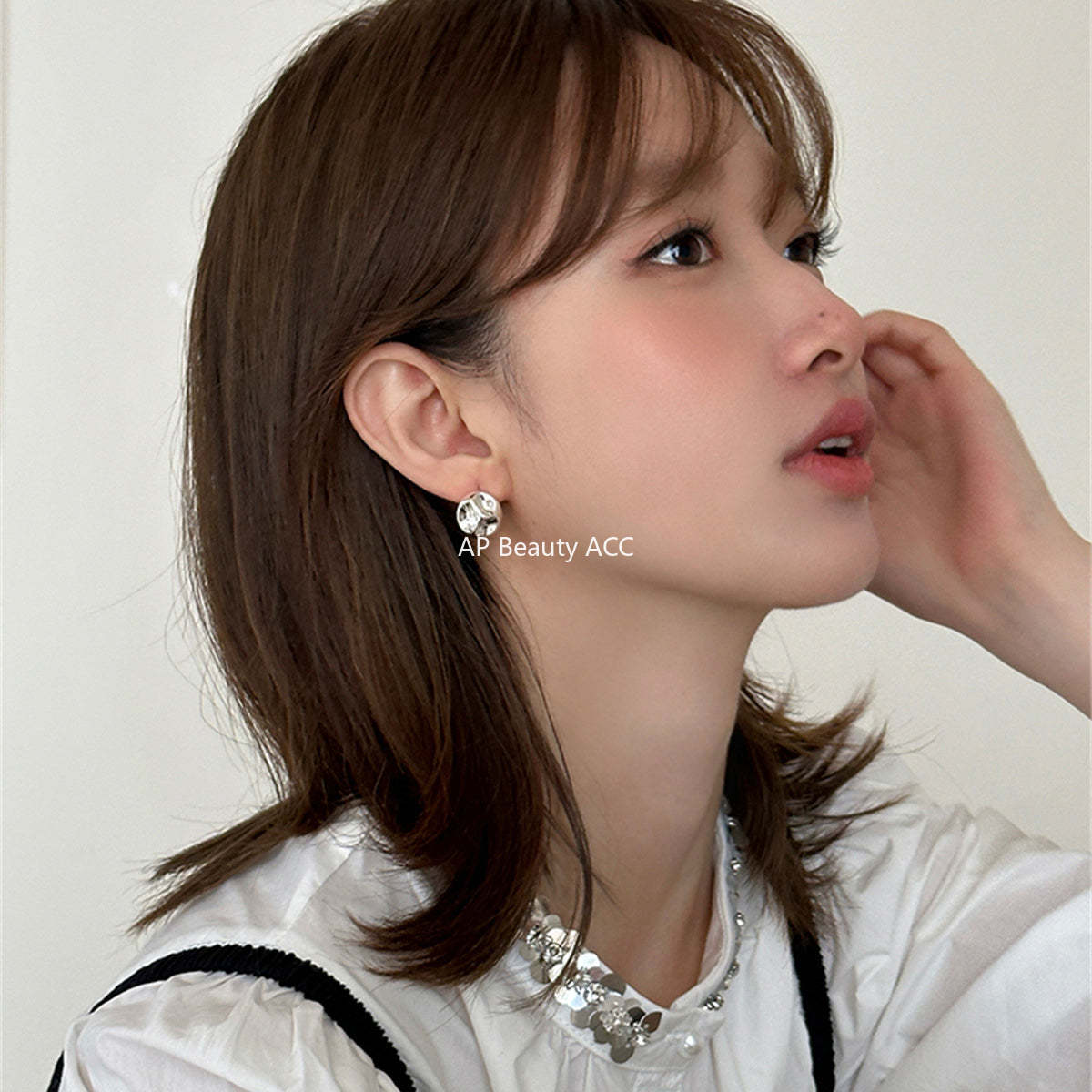 A관 - 925 은침 오목 디자인 귀걸이 [EH-3710] 25.08-4