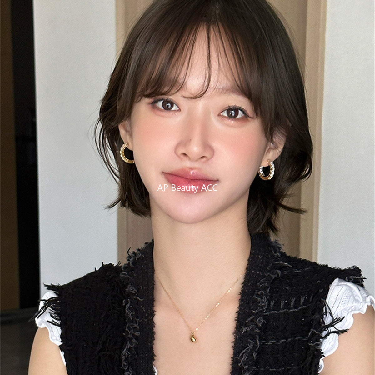 A관 - 925 은침 풀큐빅 링 귀걸이 [EH-4202] 25.10-3