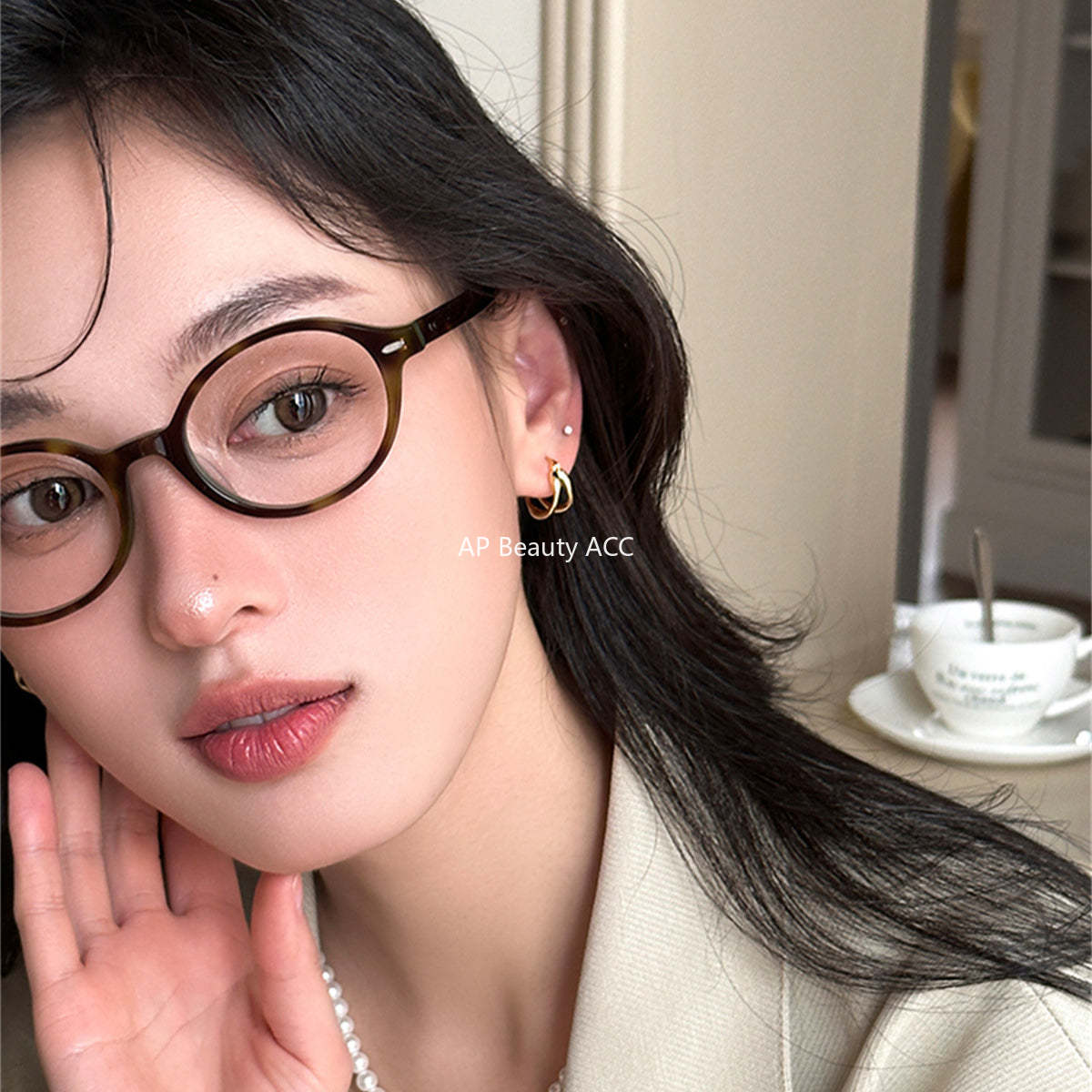 A관 - 빈티지 더블 레이어 925 은침 귀걸이 [EH-3779] 25.09-1