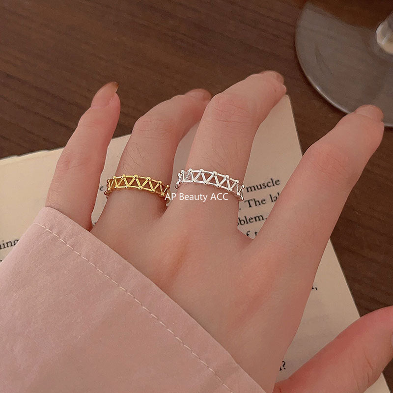 F관 - 925 실버 트러스트 디자인 오픈형 반지 [J1425] 25.10-1