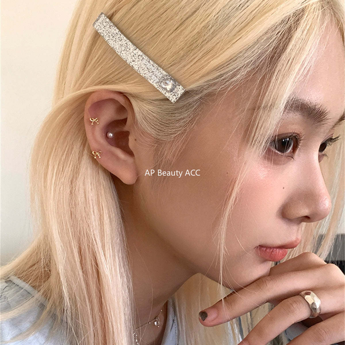 A관 - 999 실버 비즈 리본 디자인 귀걸이 [EH-4180] 25.10-4