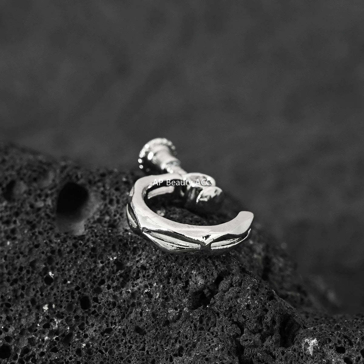 G관 - 다이아 링 모양 귀찌 귀걸이 [ES990] 25.11-4