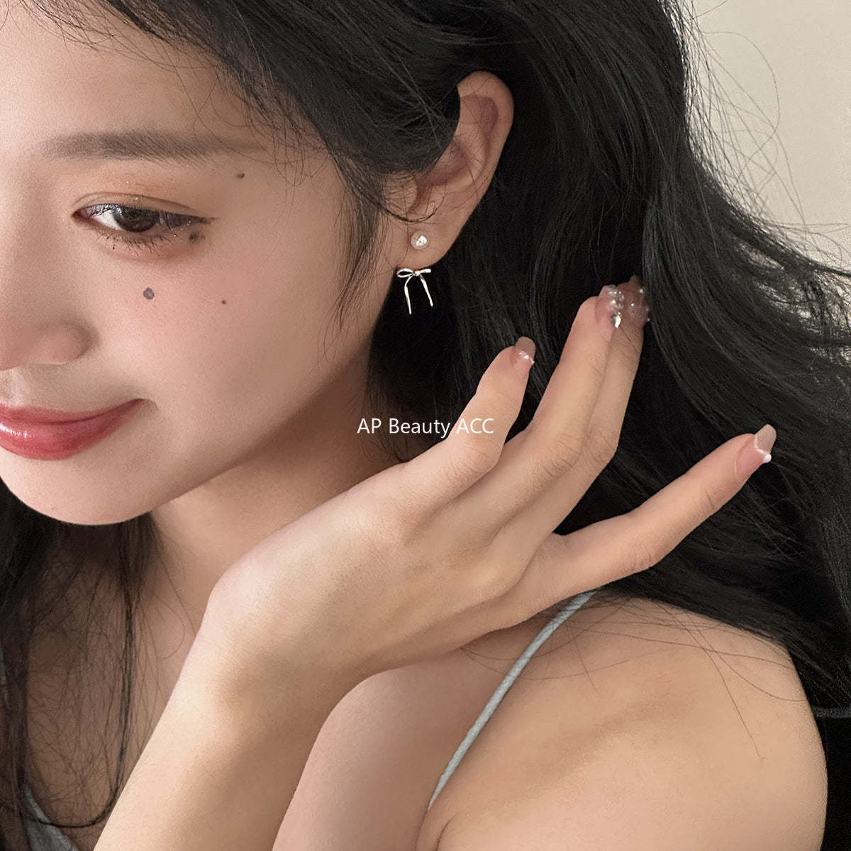 A관 - 925 은침 리본 진주 귀걸이 [EH-2731] 24.07-4