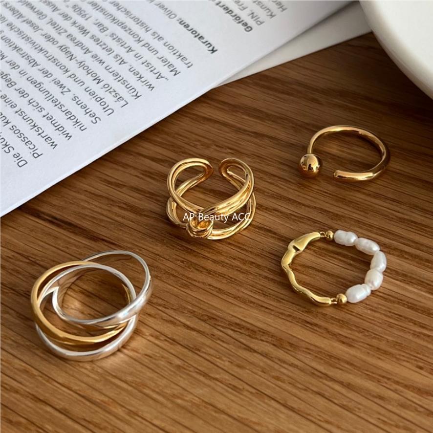 F관 - 925 실버 매듭 오픈형 반지 [J1825] 25.10-4