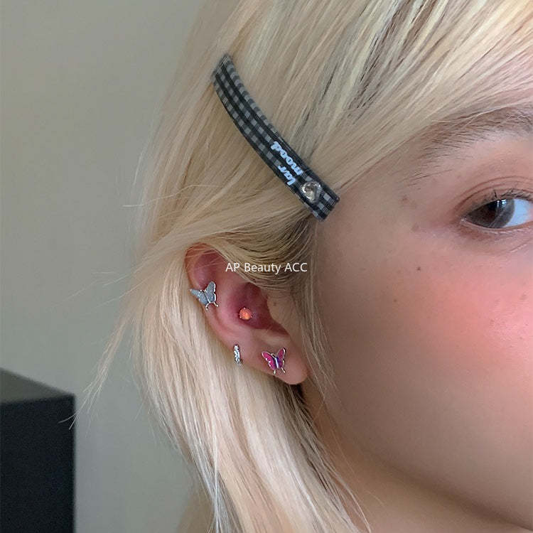 A관 - 925 은침 나비 디자인 피어싱 귀걸이 [EH-4126] 25.10-5