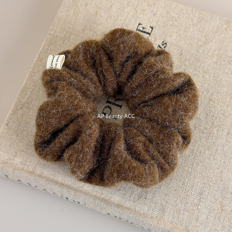 E관 - 겨울 컬러 모직 패브릭 곱창 헤어밴드 [26247] 25.11-2