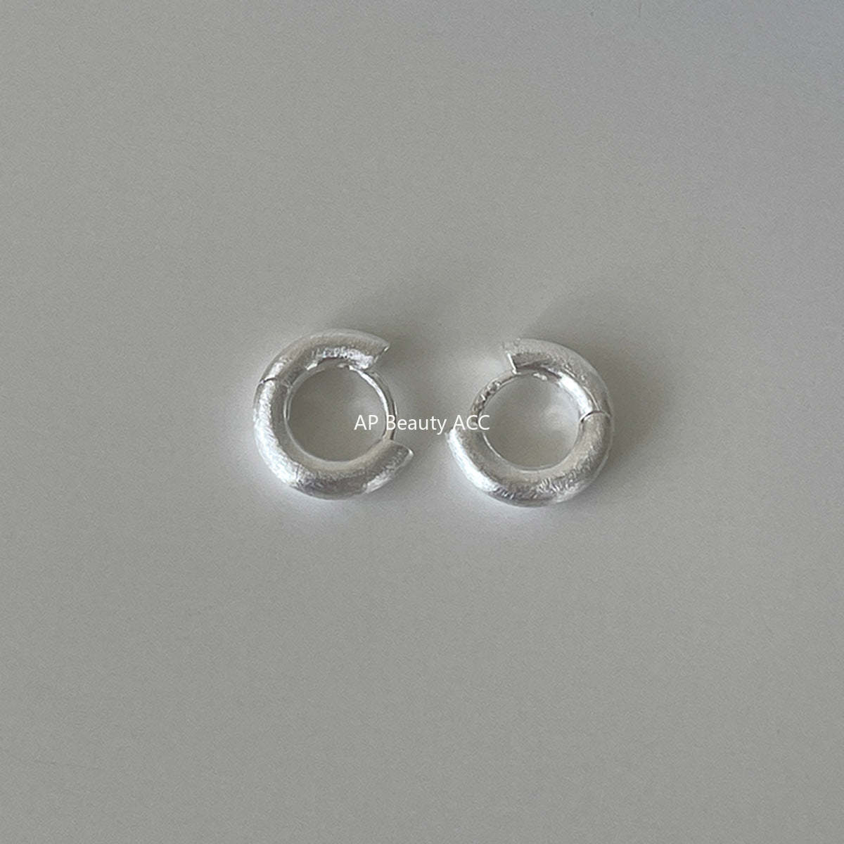 A관 - 샌딩 심플 링 925 은침 귀걸이 [EH-4318] 25.12-2