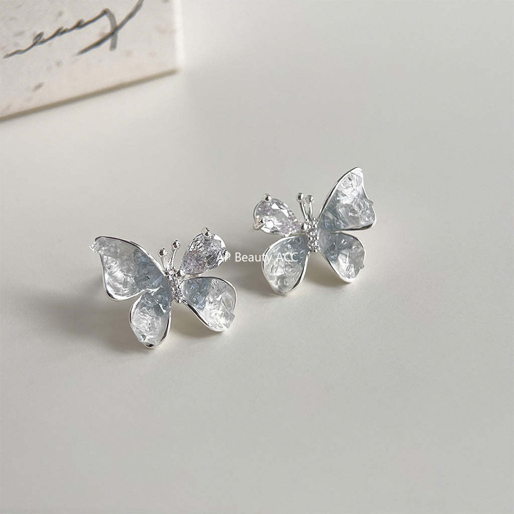 C관 - 유리 크리스탈 우아한 드롭형 귀걸이 [4298] 24.06-2