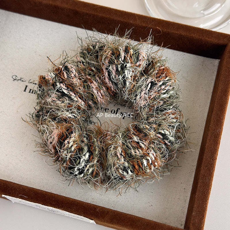 E관 - 컬러 니트 뜨개실 곱창 헤어밴드 [24417] 25.11-1